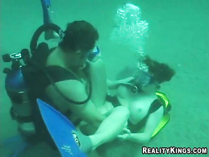 Having wild sex under water is always a great idea. Watch passionate lovers practicing unforgettable fuck session in the swimming pool.
